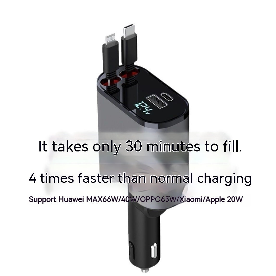 Automatic Retractable  One-to-four Super Fast Universal Charger